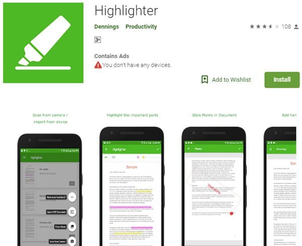 apps highlighter pdf