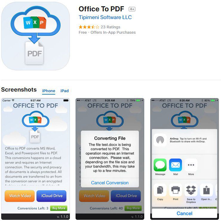 PDF Creator Apps voor iPhone