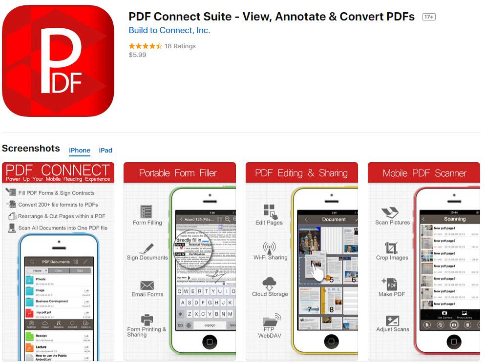 適用於 iPhone 的 PDF 建立應用程式