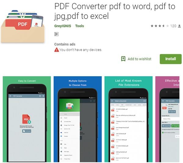 app para convertir pdf a excel