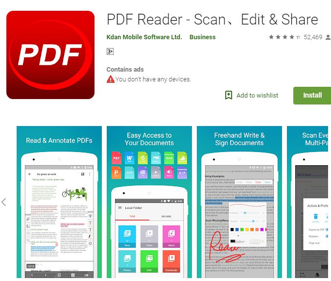 aplicación para tomar notas en pdf android