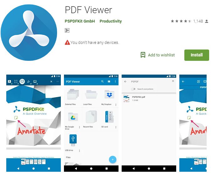 open pdf files on my android phone