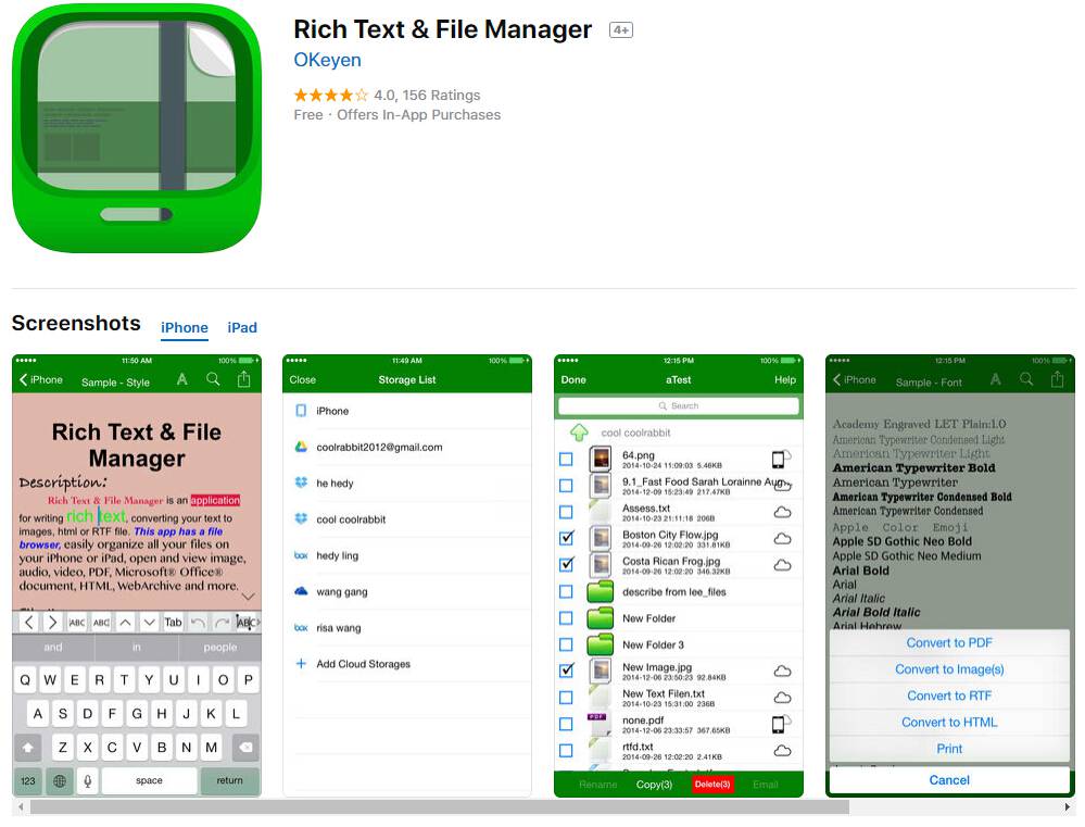 converti rtf in pdf iphone ipad 