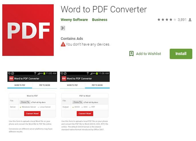 word to pdf converter app for android