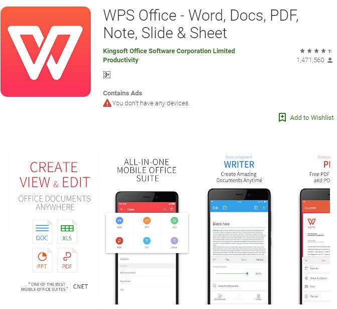 como converter um documento de word em pdf num android