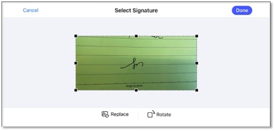 add a handwritten signature on iphone