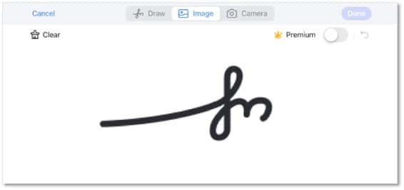 add a handwritten signature on iphone