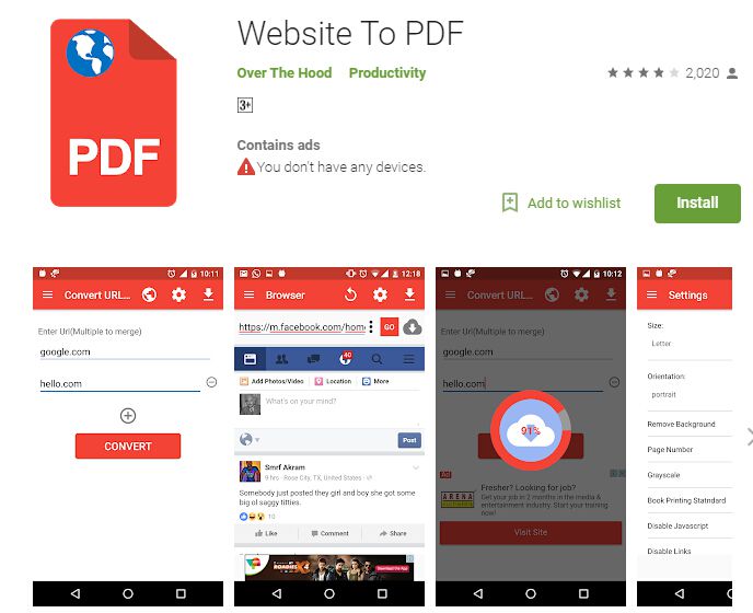 best free pdf maker app for android