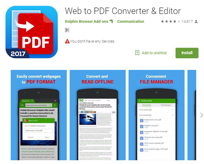 Top 5 Free Android Web To Pdf Converter Apps