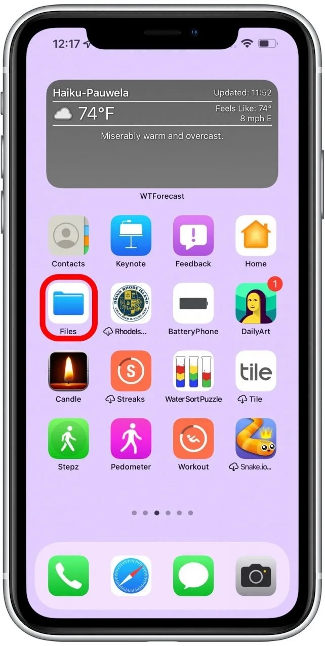 Dateien App Symbol