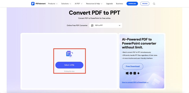 pdfelement convert pdf