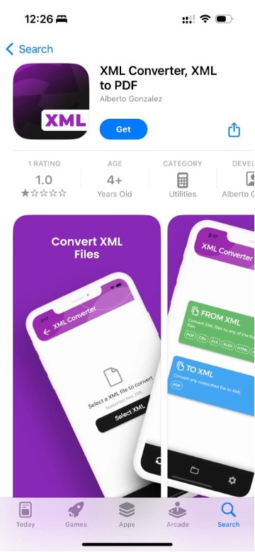 xml converter xml zu pdf store