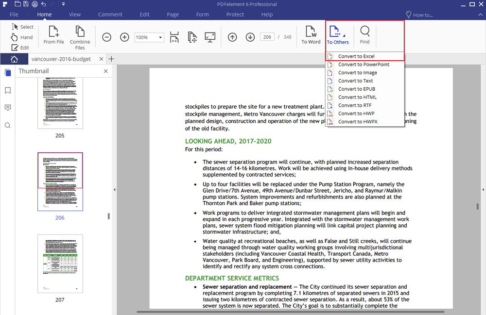 Beste PDF naar Excel Converter