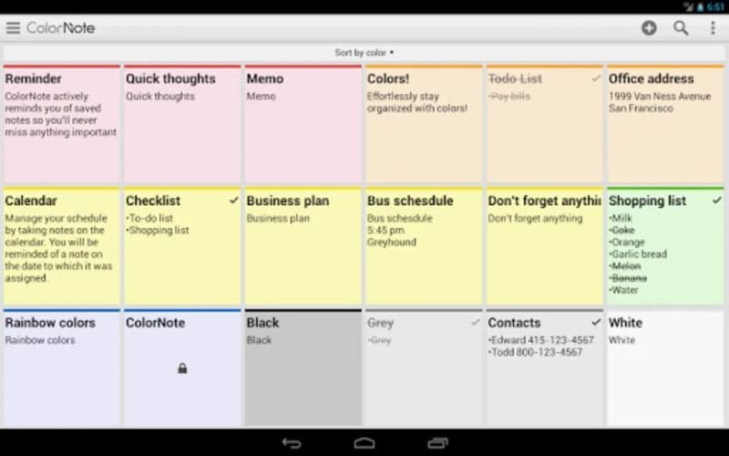 colornote best note taking app