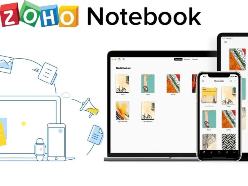 zoho notebook app