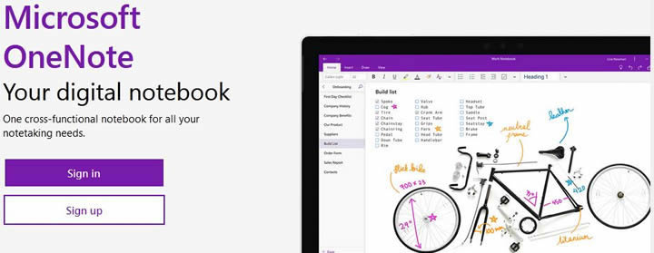 microsoft onenote app for creating digital notes