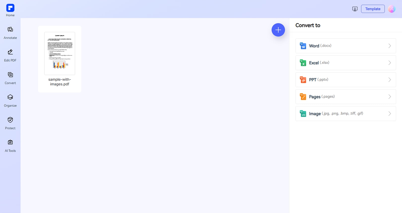 pdf to others step2