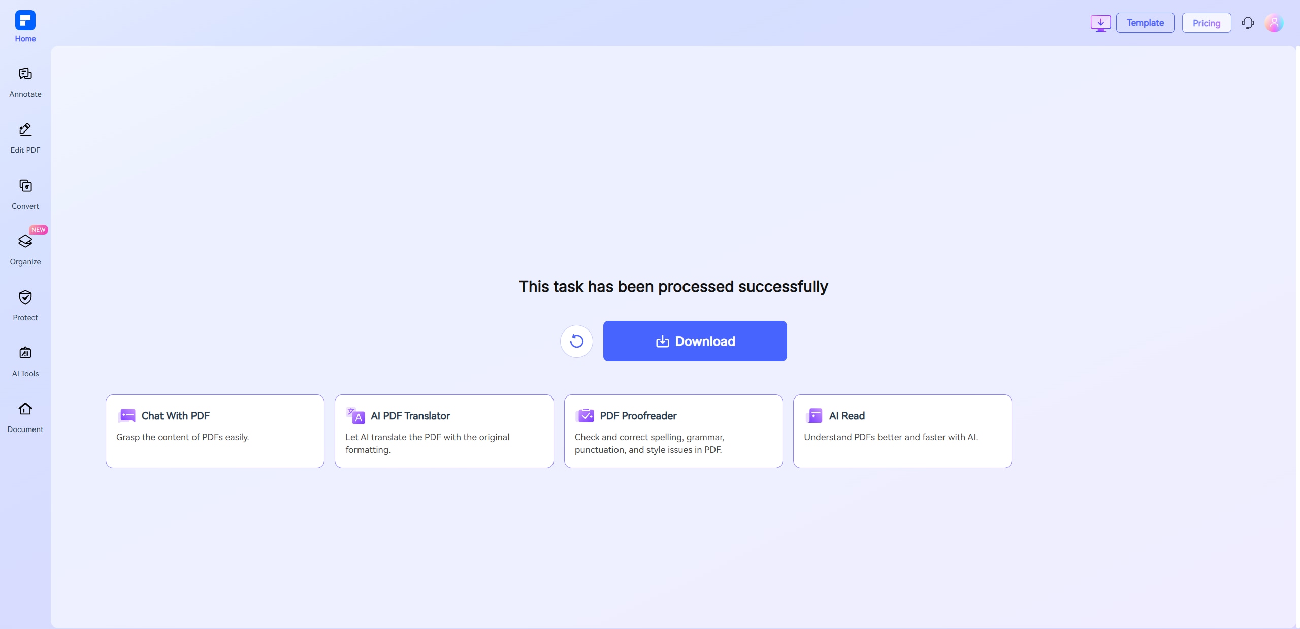 Remove crop marks online with PDFelement Online