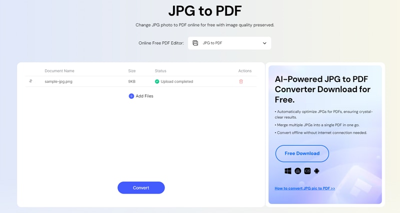 convert jpg to pdf online free