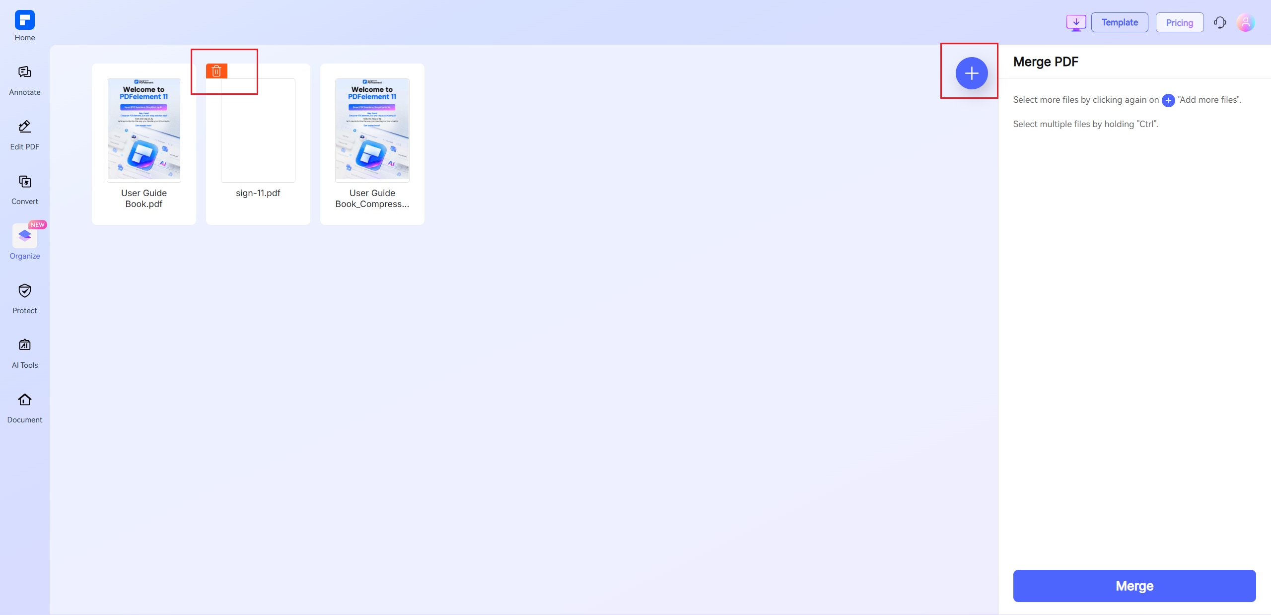 merge pdf step 2