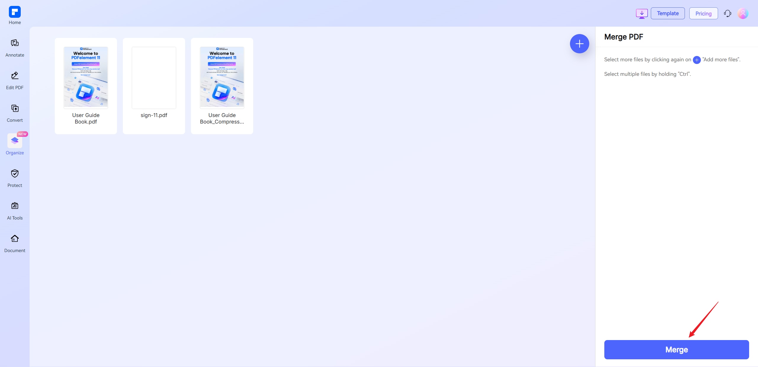 merge pdf step 3
