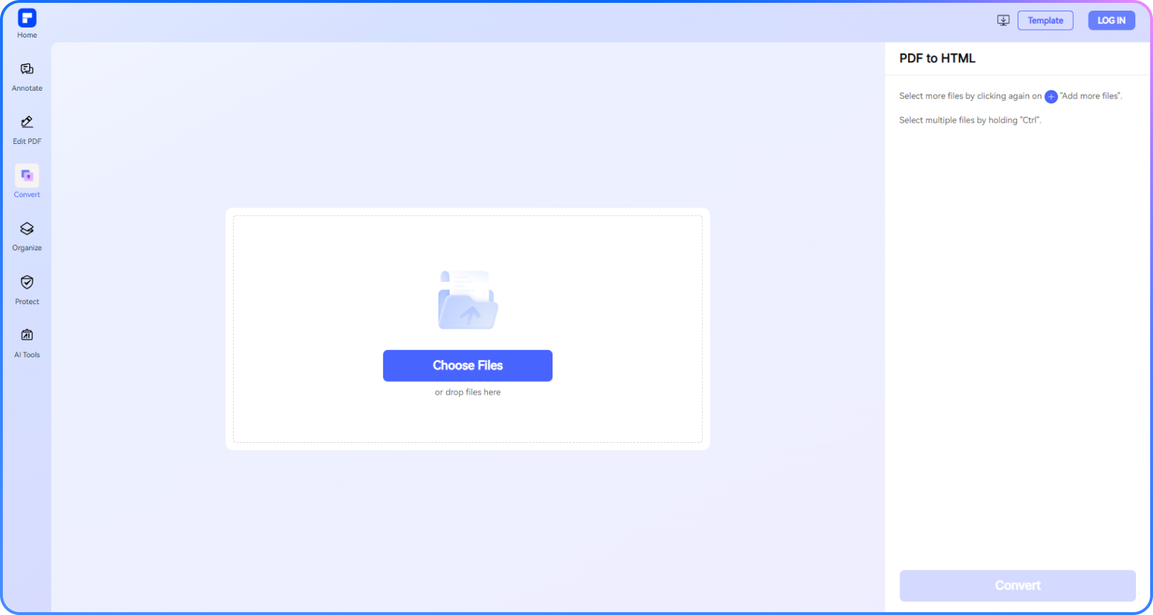 pdf en html étape 1
