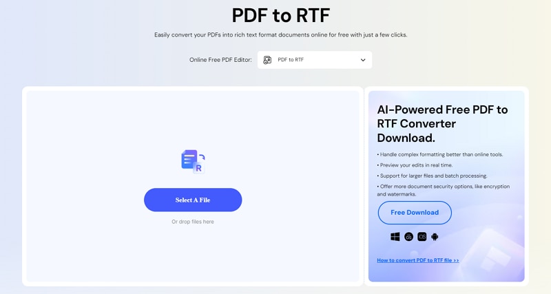 pdf to rtf online on mac