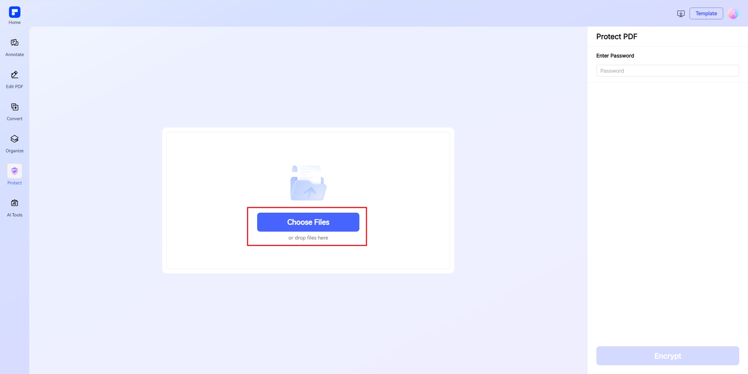 protéger le pdf étape 1
