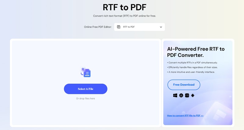 rtf to pdf converter online for mac