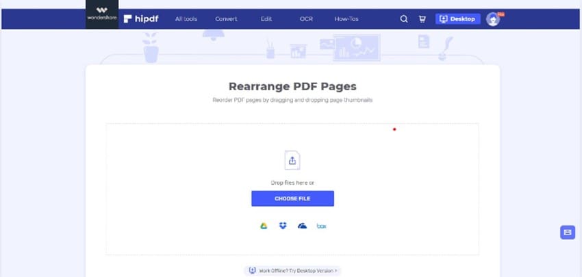 hipdf rearrange pdf pages