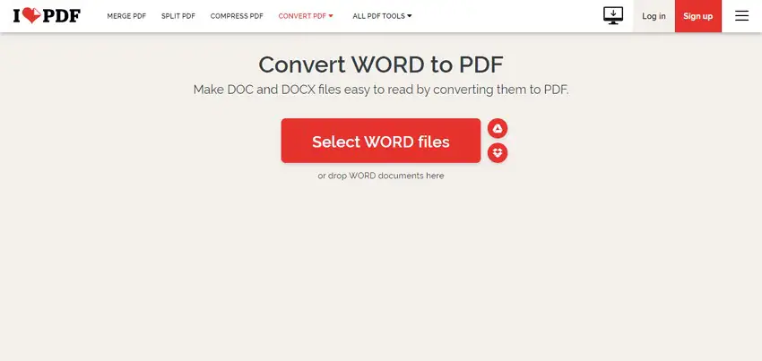 ilovepdf konvertieren Word