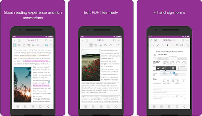 Foxit PDF-Editor ist eine vielseitige und zuverlässige PDF-Bearbeitungs-App für Android, um Text, Bilder und Hyperlinks in PDF-Dateien zu bearbeiten. 