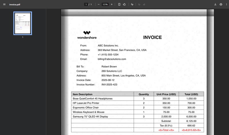 take screenshot of pdf