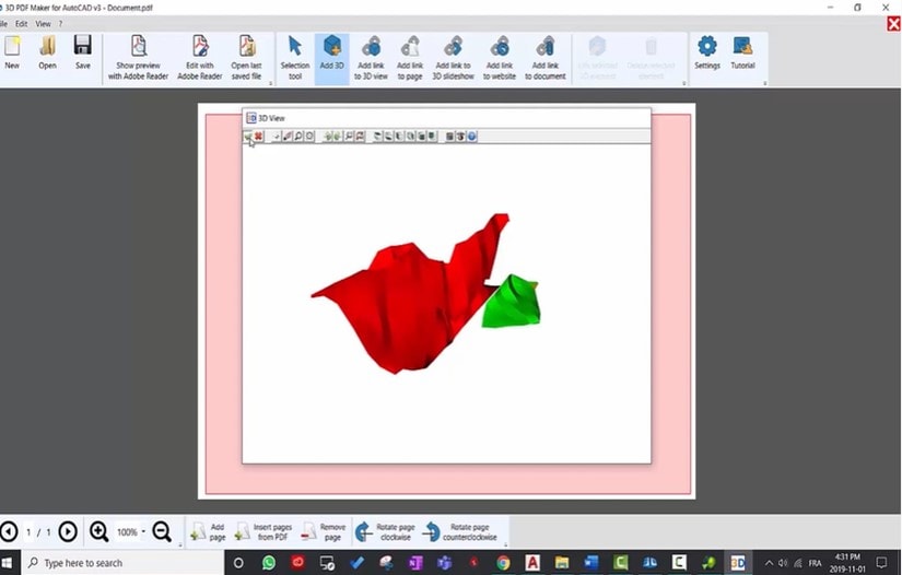 إنشاء ملف pdf ثلاثي الأبعاد باستخدام autocad 5