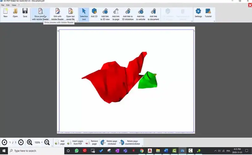 создайте 3d pdf с помощью autocad 6