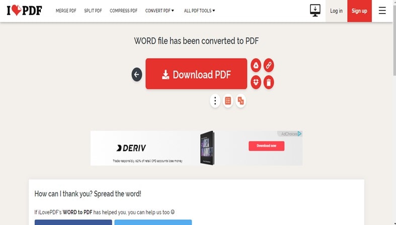 crea pdf da word online con ilovepdf 3