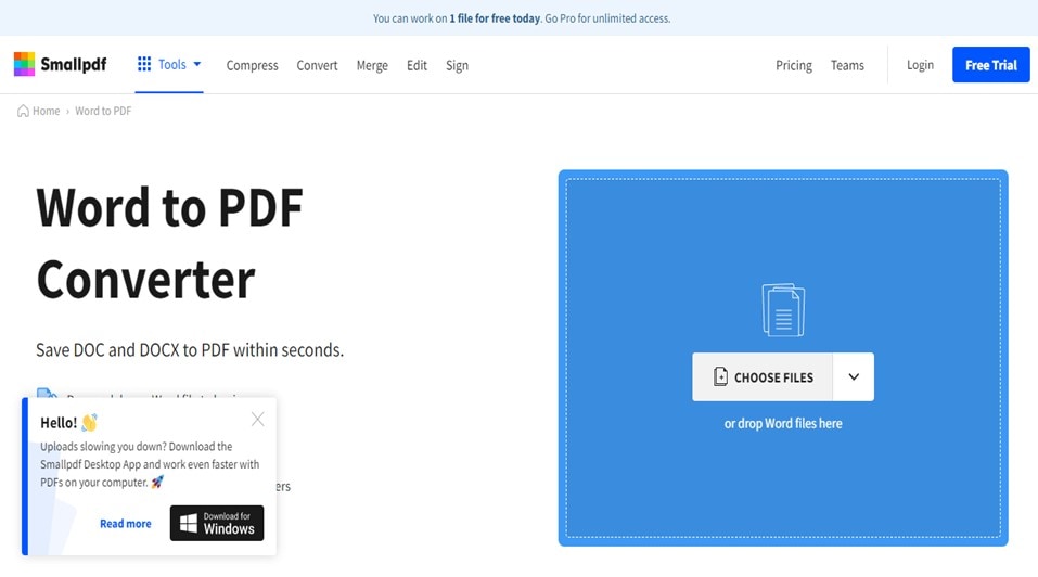 crea pdf da word online con smallpdf 1