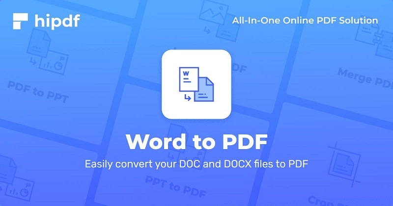 Word إلى PDF باستخدام HiPDF
