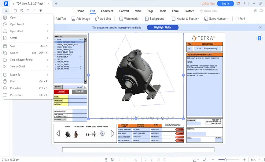 ver y editar pdf con pdfelement 3