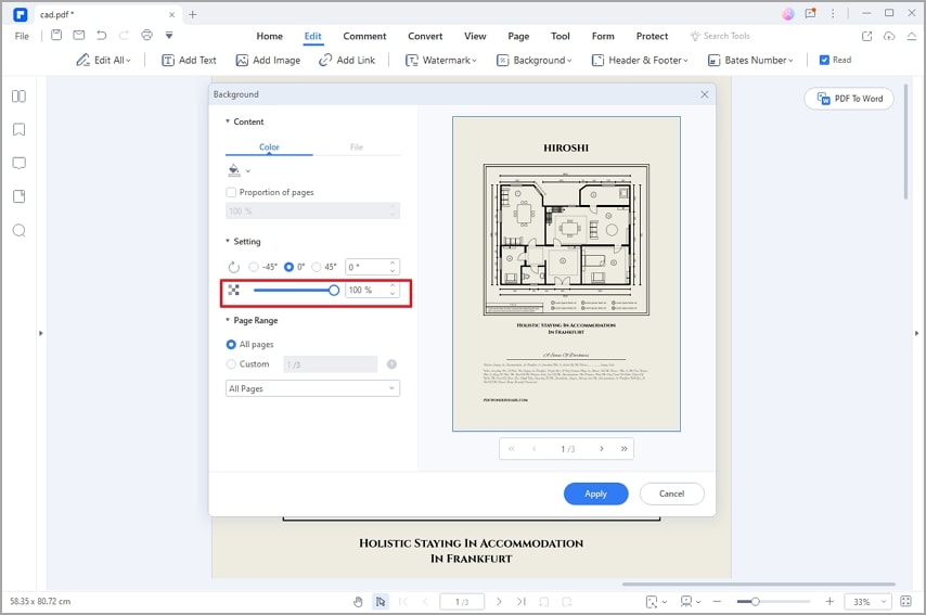 Удаление прозрачного фона pdf