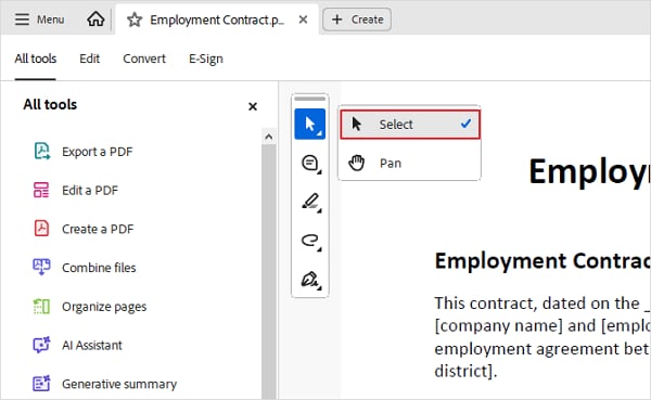 enable text selection