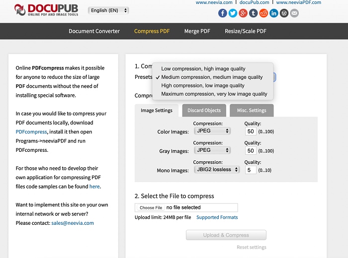 comment changer la taille d'un pdf en ligne gratuitement