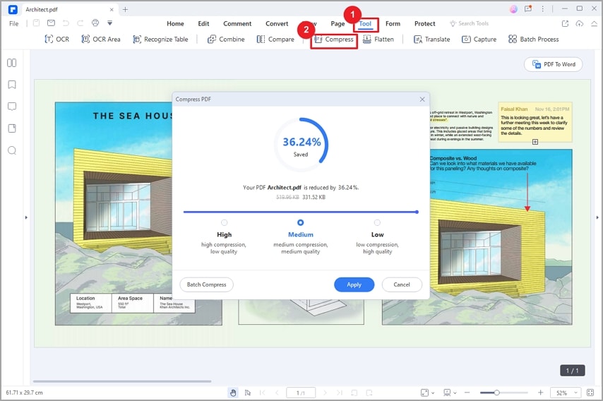 comment envoyer des fichiers pdf volumineux pour compresser les PDF