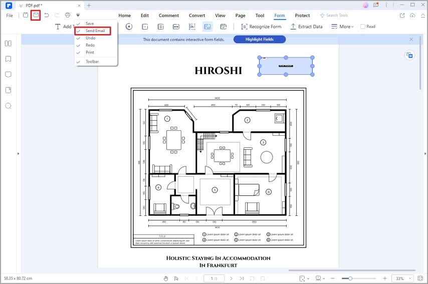 envoyer un pdf pour signature par e-mail