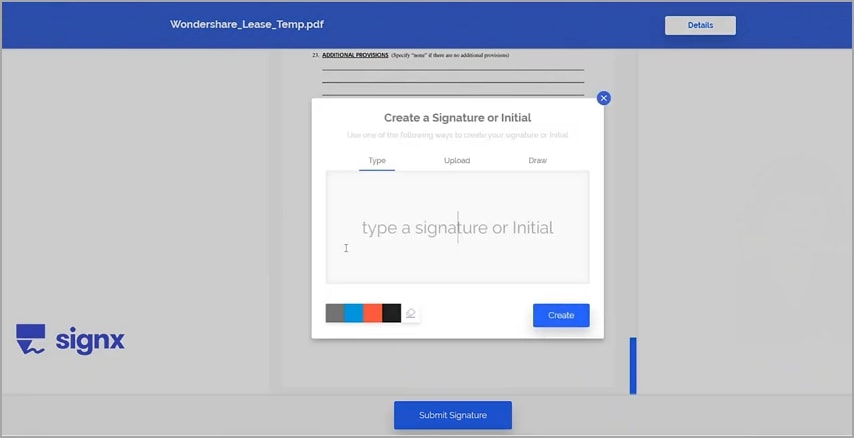 enviar pdf para firma signx enviar firma