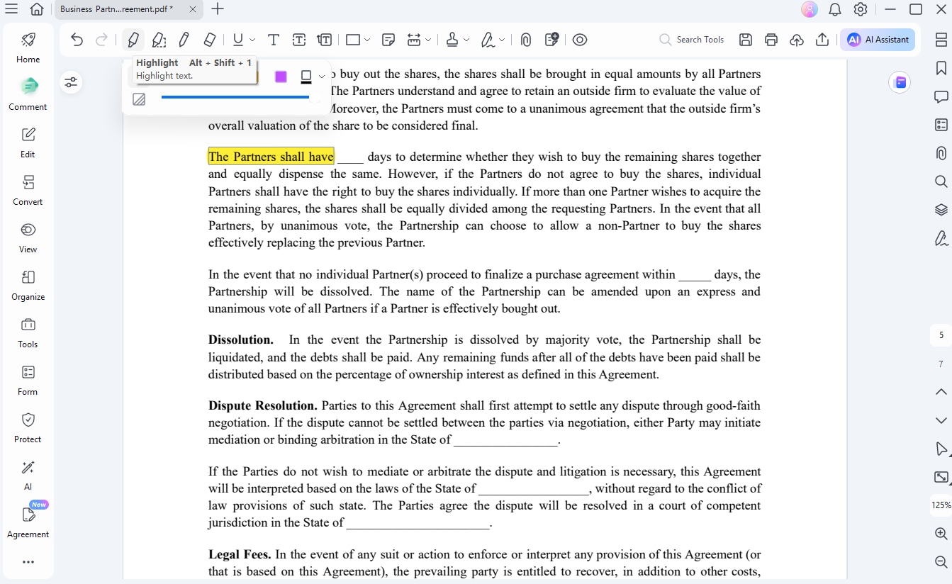 highlight and annotate tool pdfelement