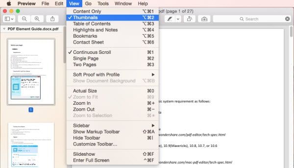 Dividir PDF no Mac