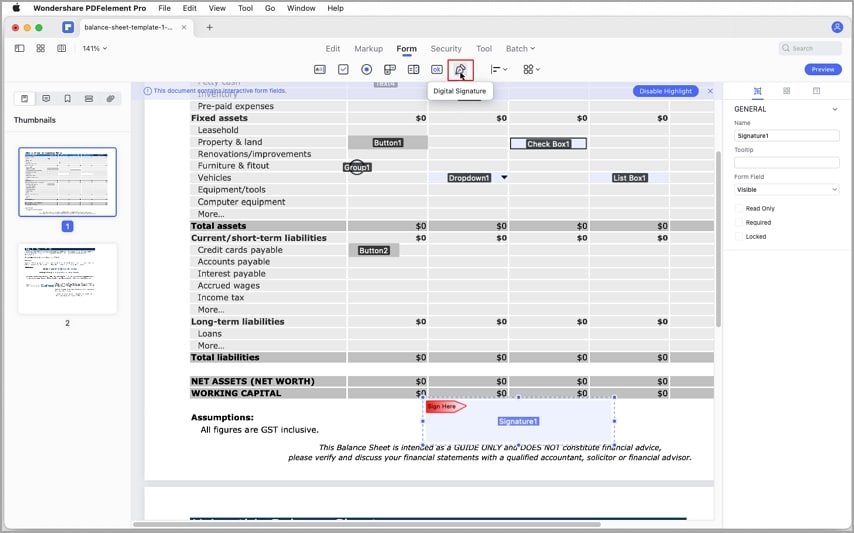 add digital signature to pdf