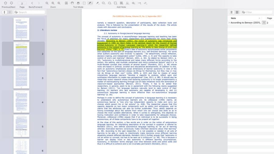 bookmarking pdf on skim for mac