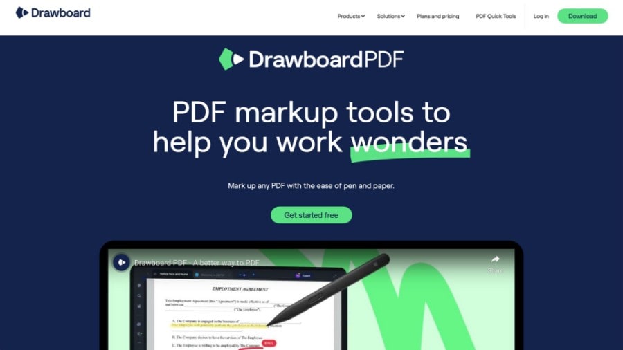 home page di drawboard pdf per mac